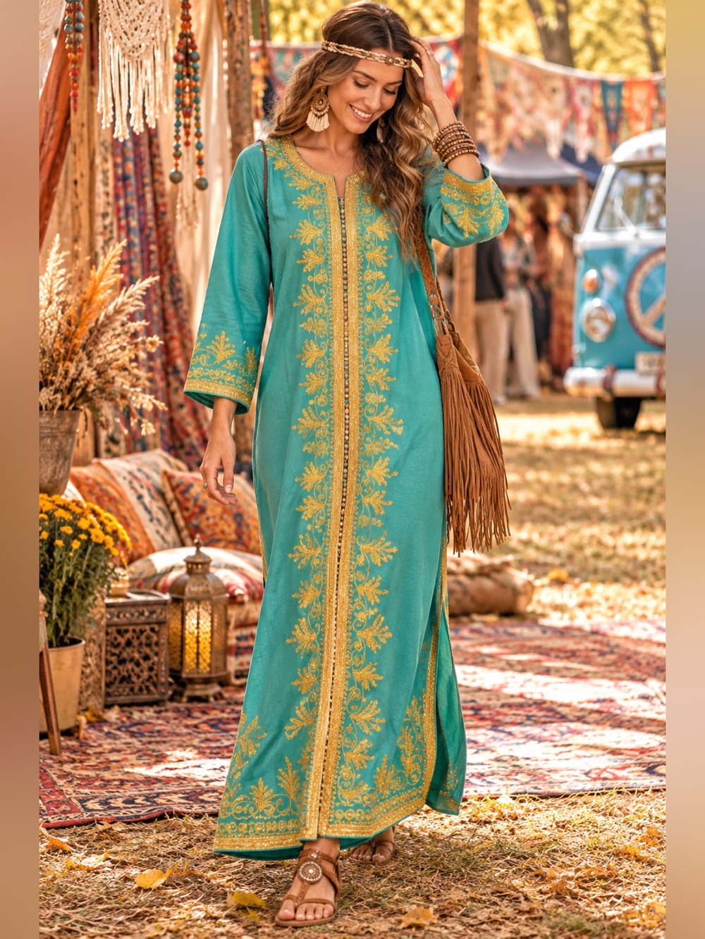 Vintage Traditional moroccan caftan